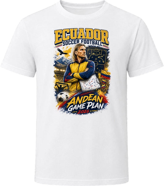 Ecuador Soccer Football Coach Andean Game Plan T Shirt