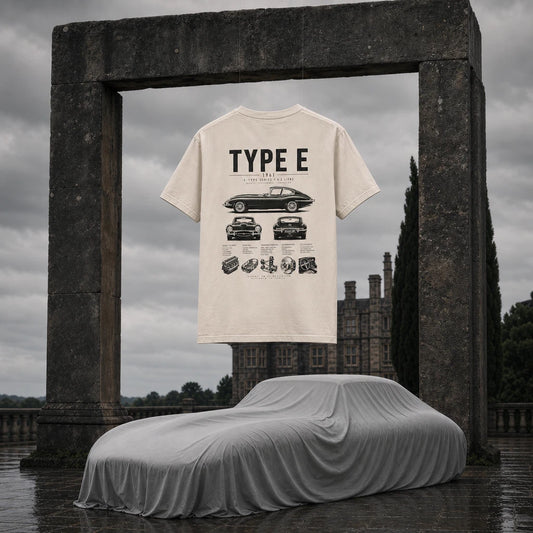 LXRY Premium Heavyweight T-Shirt - Jaguar E-Type Edition