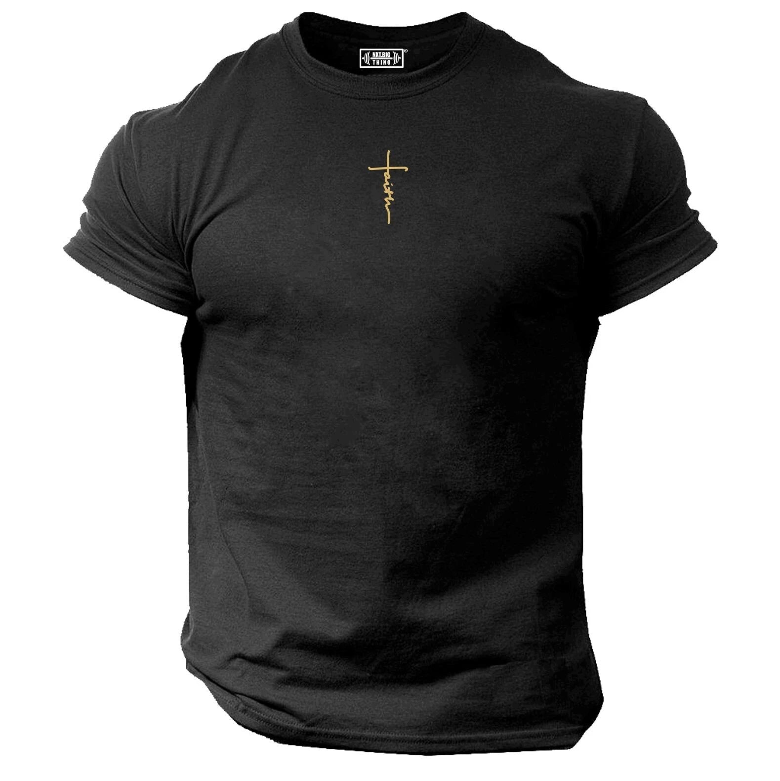 Faith T Shirt Small Gym Clothing Bodybuilding Training Workout Exercise MMA Top