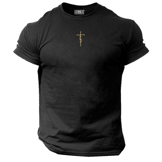 Faith T Shirt Small Gym Clothing Bodybuilding Training Workout Exercise MMA Top