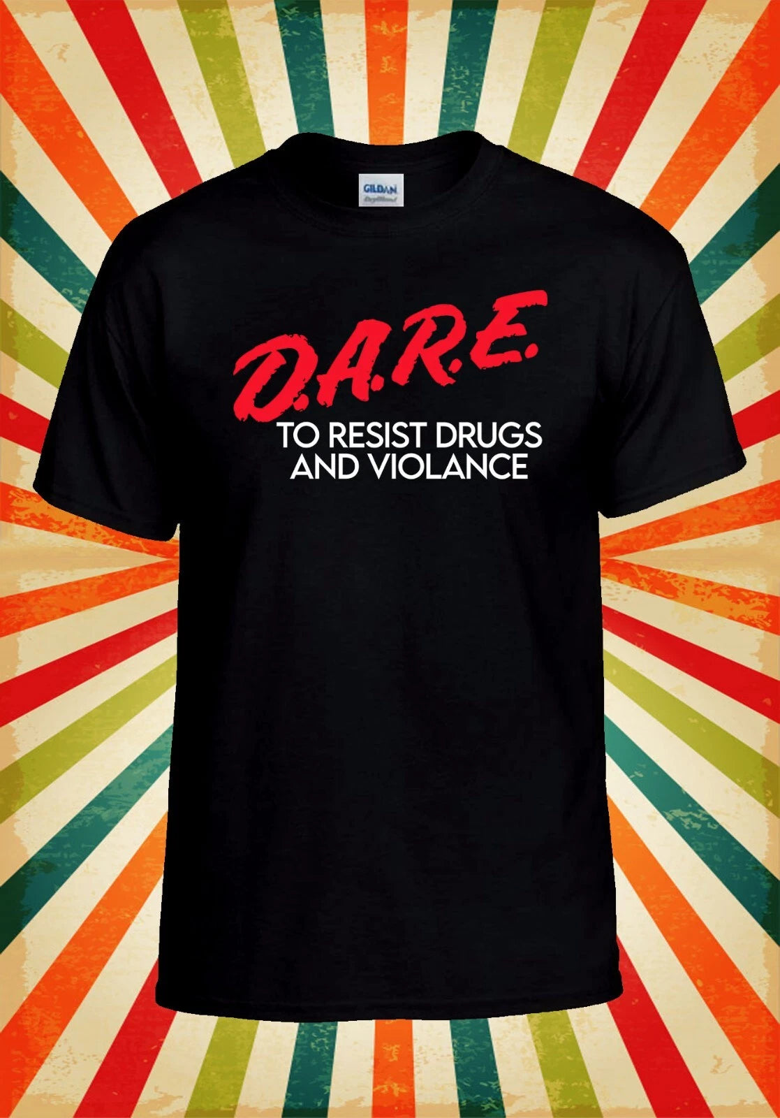 DARE to Resist Drug Violance T shirt Men Women Unisex Baseball T Shirt Top 3180