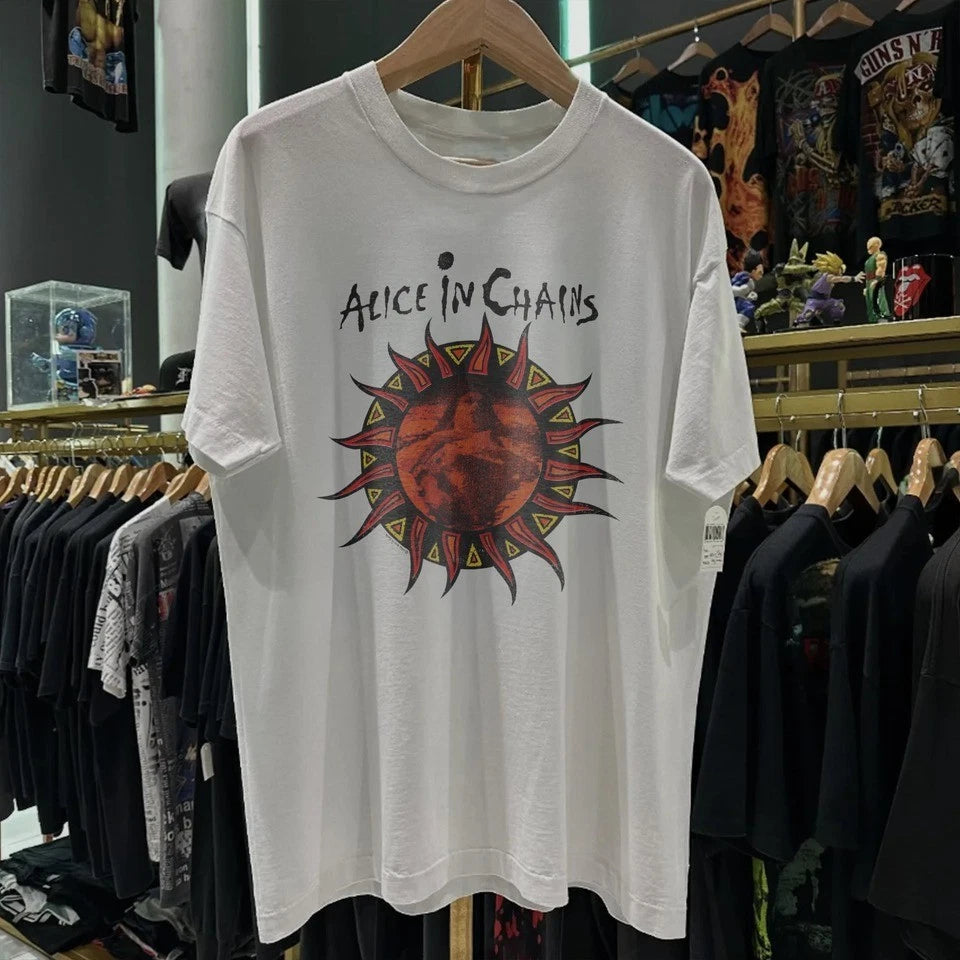 93 Alice In Chains Lollapalooza Washed White Tee