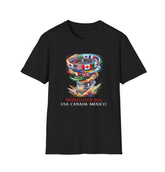 World Cup 2026 T-Shirt, Soccer Flags Graphic Tee, World Cup Shirt