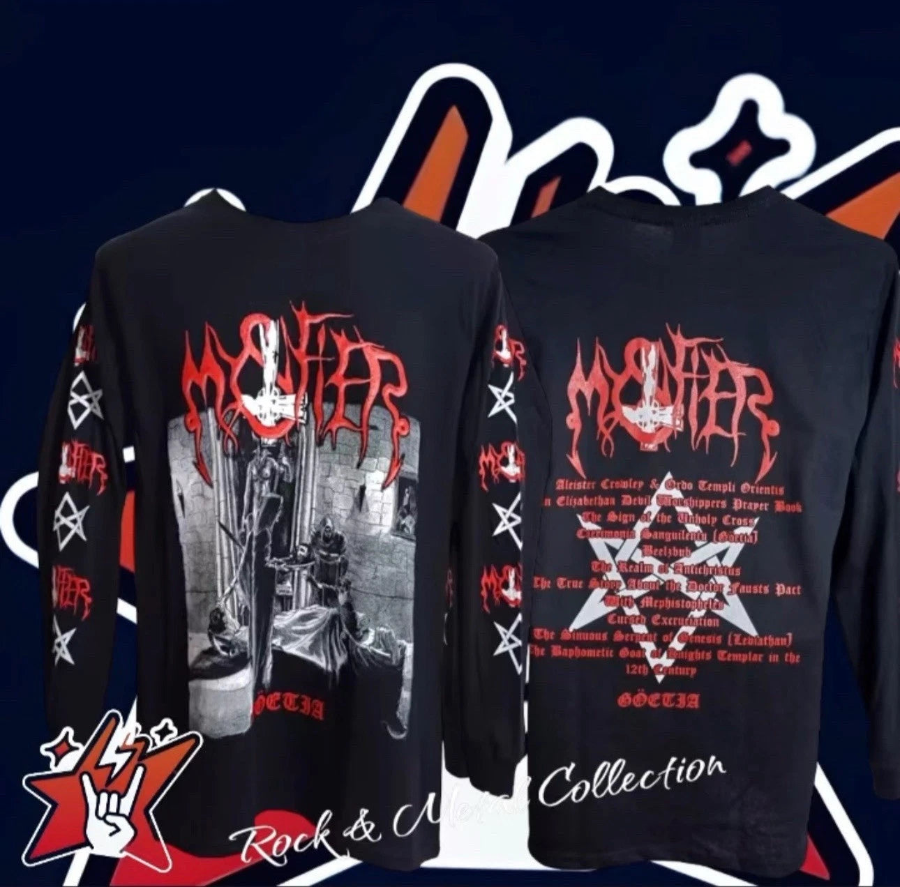 Mystifier Official T-Shirt New Short and Long Sleeve Sarcofago Blasphemy Beherit