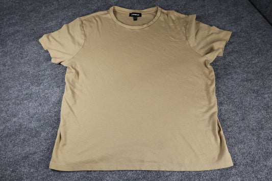 Men’s Size Large - Express Tan T-Shirt Nice Shirt Simple