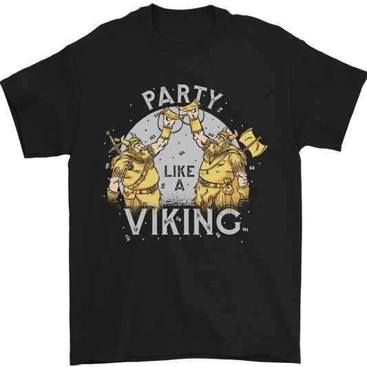 Party Like a Viking Thor Odin Valhalla Mens T-Shirt 100% Cotton