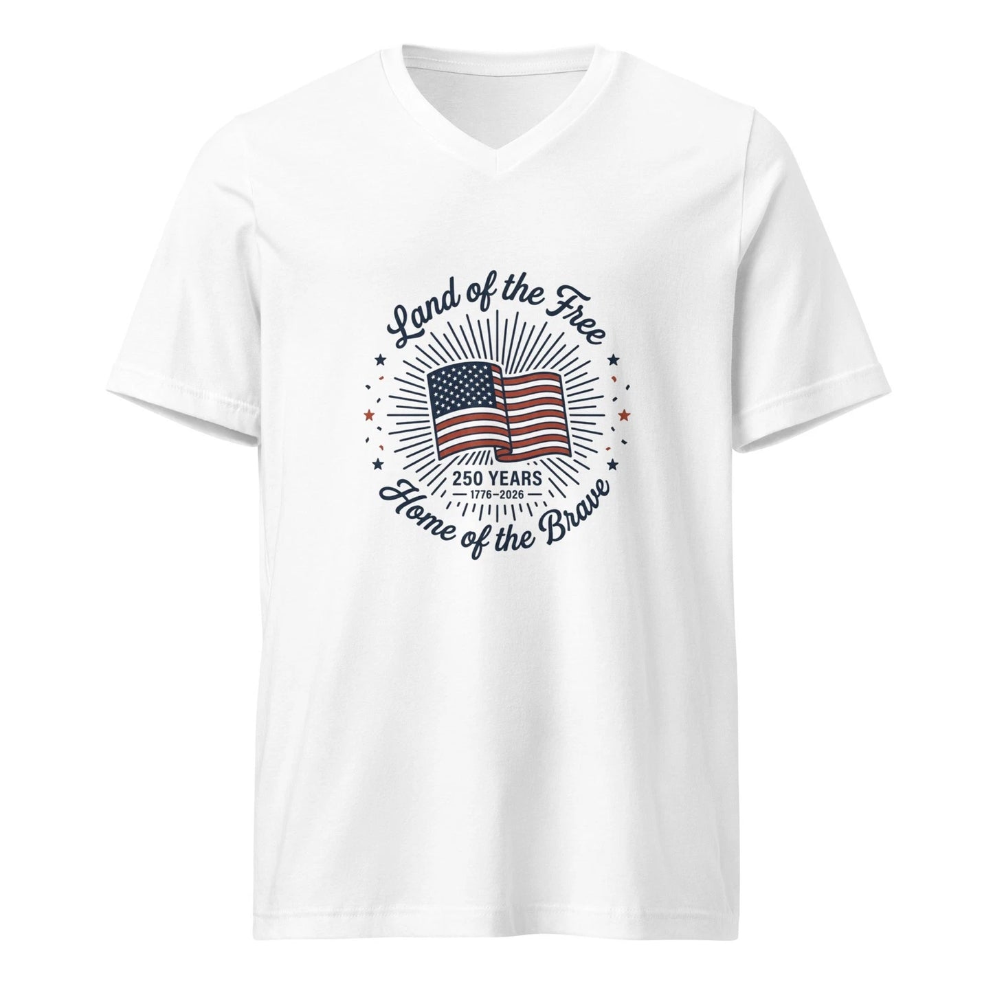 250th Anniversary Fourth of July V-neck T-shirt | July 4th | Independence day