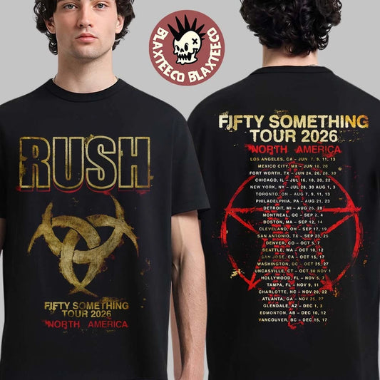 Rush Fifty Something Tour 2026 Merch Rush Stage Logo Tour T-Shirt