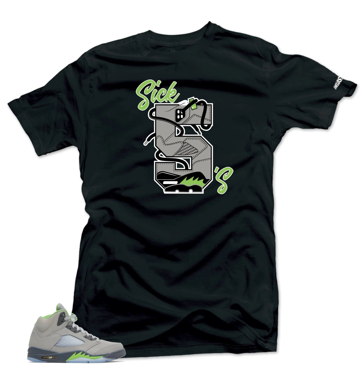 Shirt To Match Jordan 5  Green Bean-Sick 5's Tees