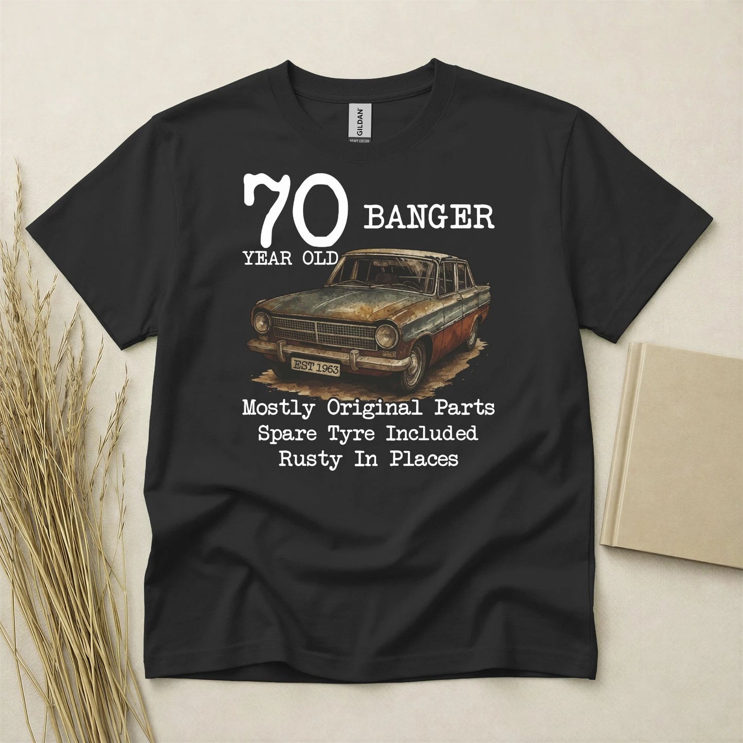 70th Birthday T-shirt Born In 1956 Gifts Classic Car T Shirt 70 Years Old Tee