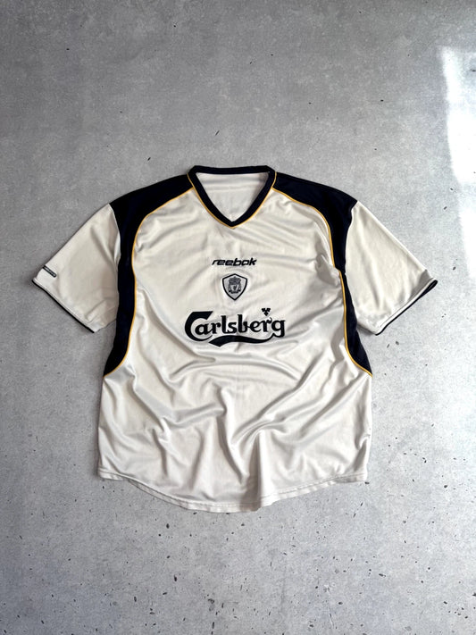 Vintage Reebok Liverpool FC Soccer Jersey T Shirt Carlsberg