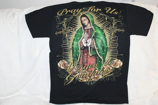 OUR LADY OF GUADALUPE PRAY FOR US VIRGEN DE GUADALUPE T-SHIRT SHIRT