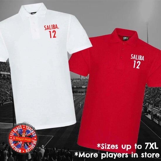William Saliba Football Fan Polo Shirt Legend Gifts For Him *Sizes Up To 7XL