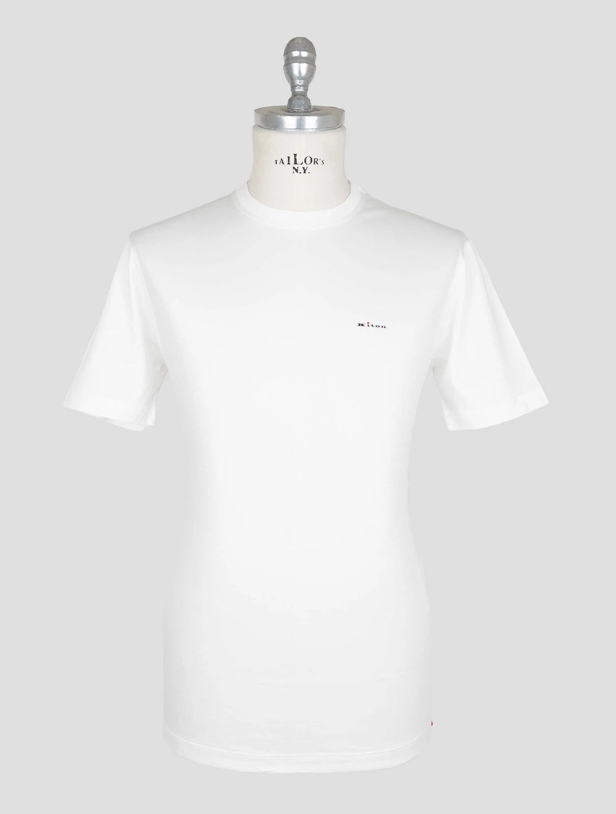 NEW KITON WHITE COTTON T-SHIRT EU 56 - US 46 - 2XL KMZ58