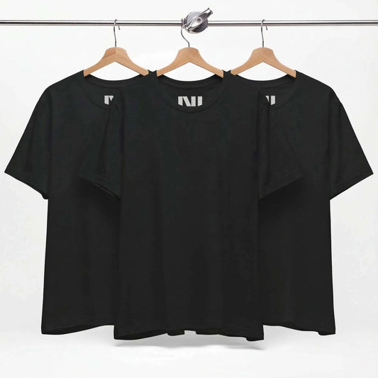 Essential Crew Neck T-shirt in Black - pack of 3  - 100% cotton | MOEBEER