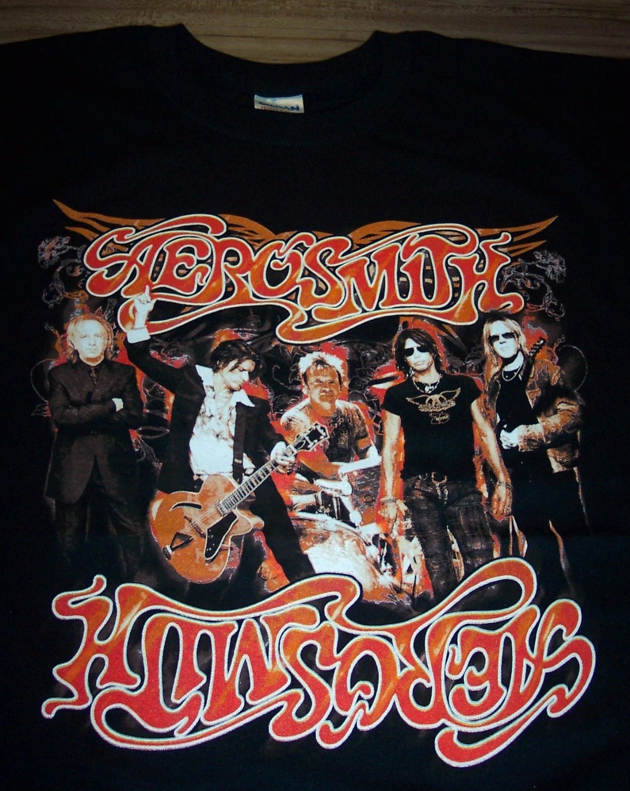 AEROSMITH World Tour 2007 Concert T-shirt MENS LARGE NEW