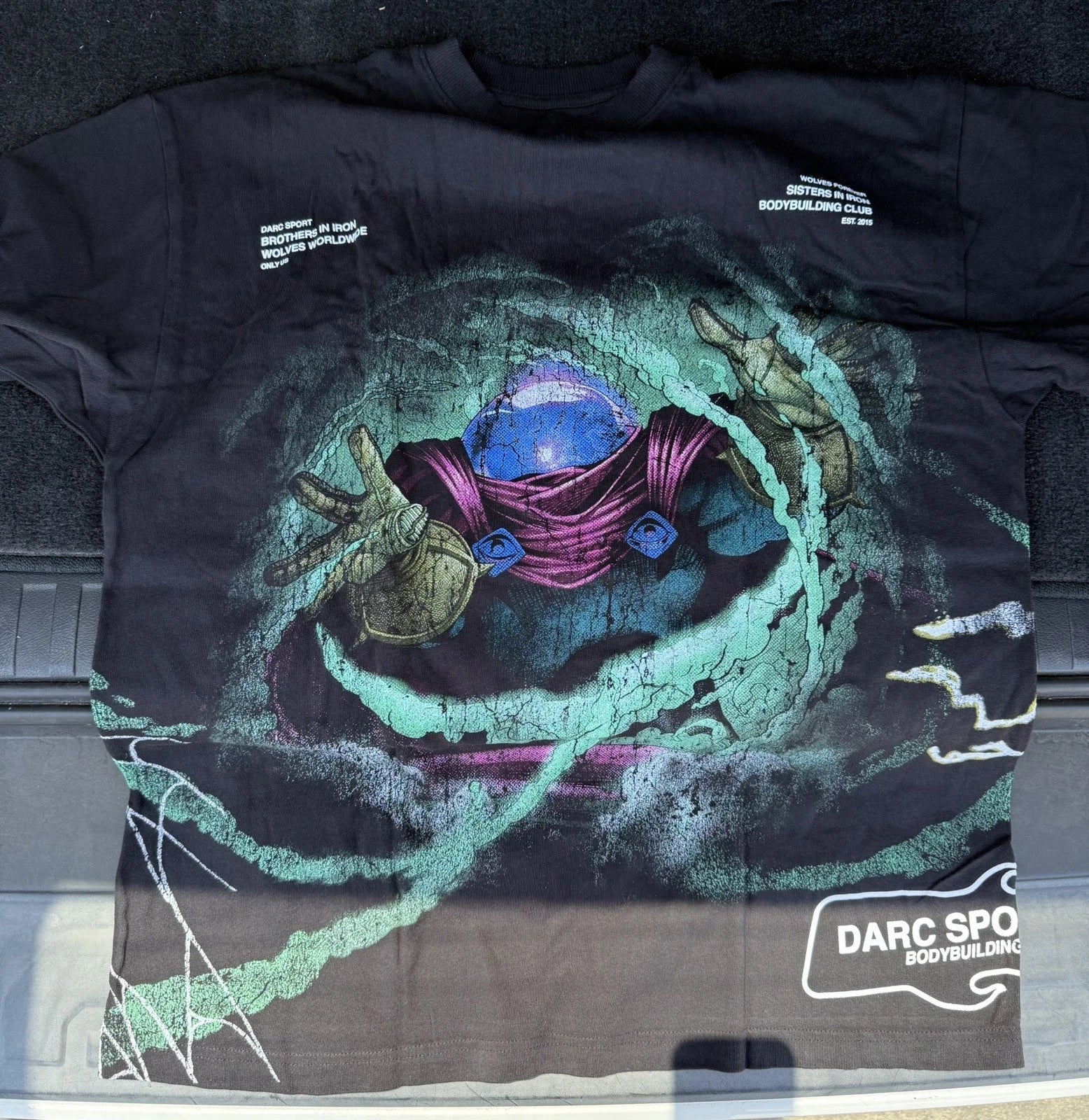 Darc Sport Spider-Man Mysterio Side by Side Oversized Tee Shirt Size Medium