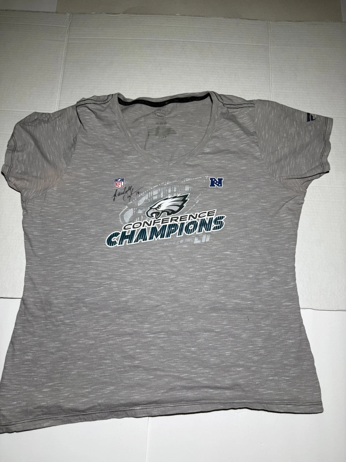 Signed Randall Cunningham Philadelphia Eagles Fanatics NFL Shirt Women’s 2XL