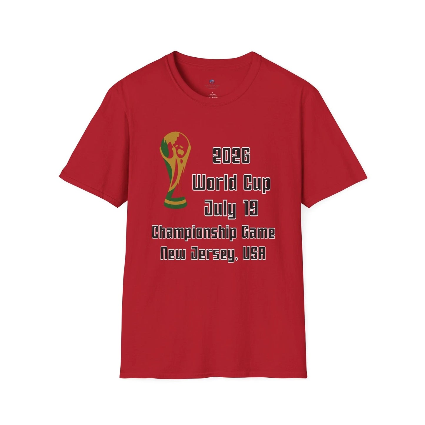 World Cup 2026 USA Championship July 19 T-Shirt | New Jersey Soccer Fans unisex