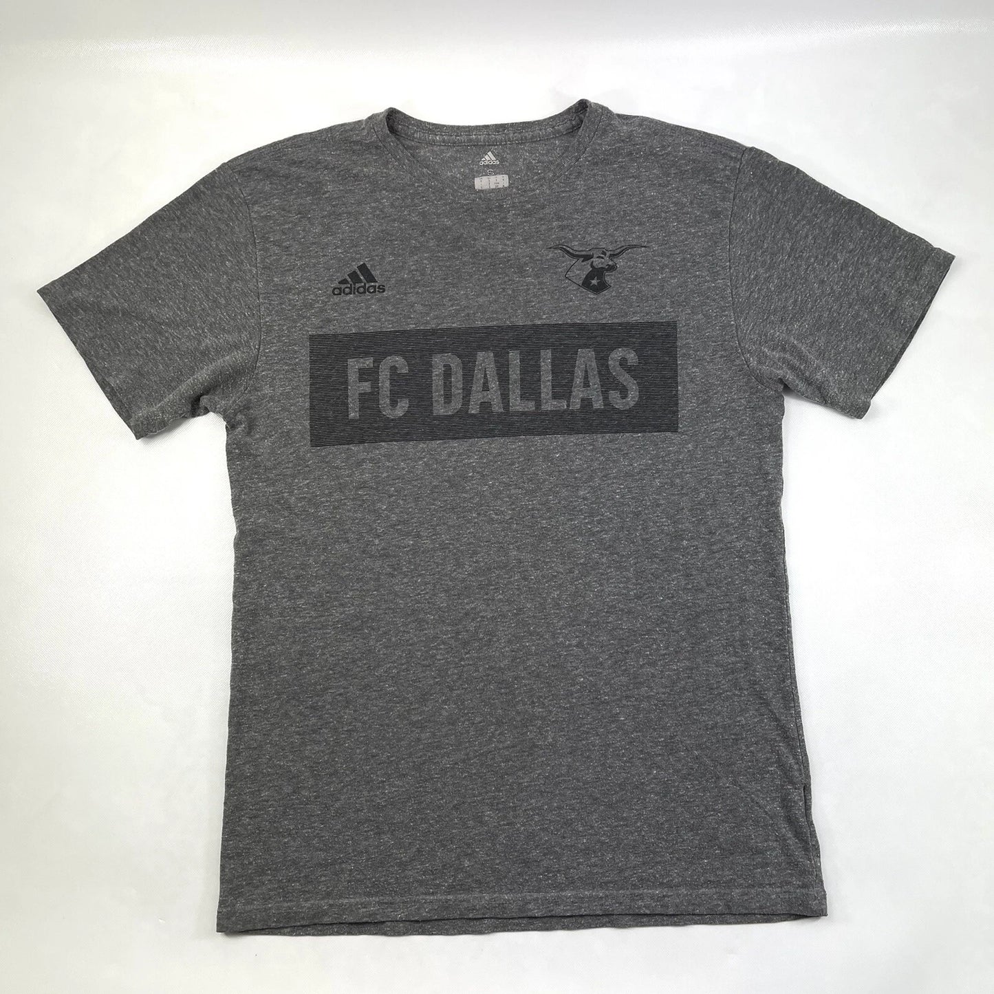 Adidas FC Dallas Soccer Club Gray Athletic Sport T-Shirt Men's Size S