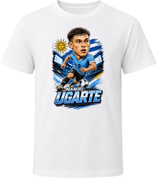 Manuel Ugarte, Uruguay Caricature Soccer 2026 T Shirt