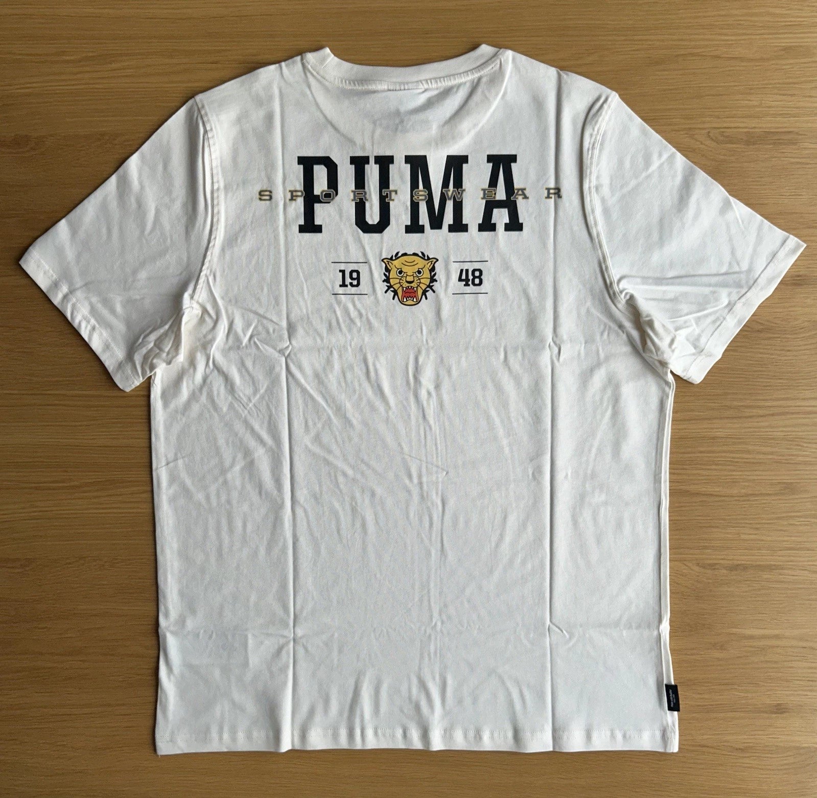 Puma Modern Athletics Tiger Graphic T-Shirt Cream XL