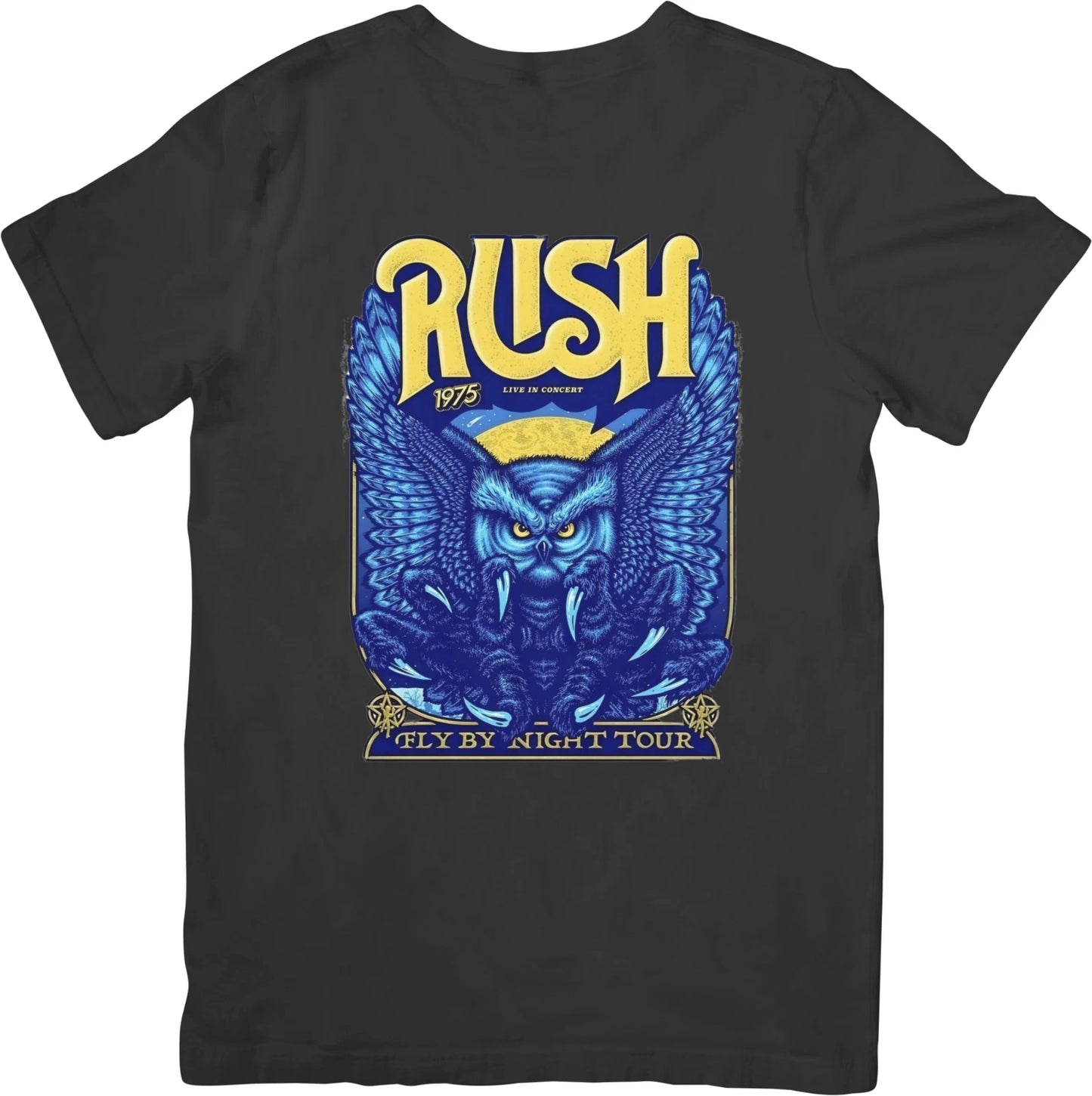 Rush Collection Vintage Retro Fit for Men & Women Quality Cotton T-Shirts