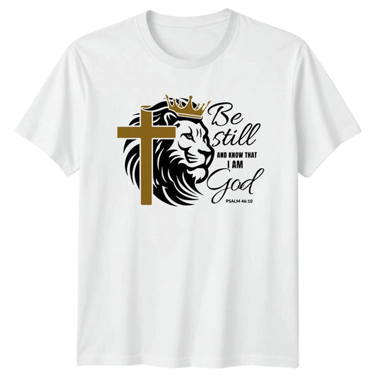 Be Still And Know That T-Shirt Bible Verse Christian Gift For Him And Her