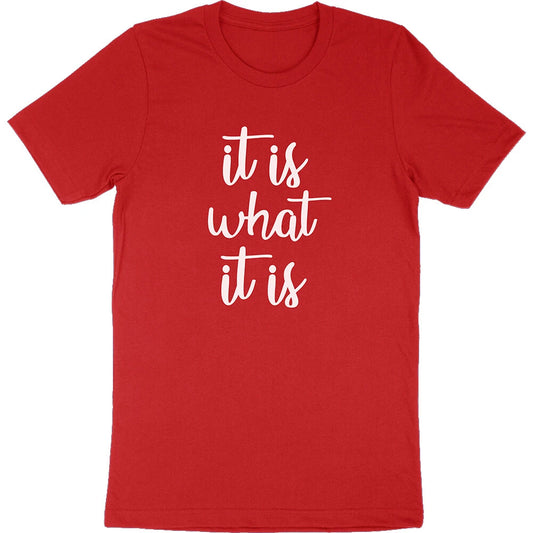 It is What It Is Funny Saying Life Quote Meme Slogan Girlfriend Gift T-Shirt Tee