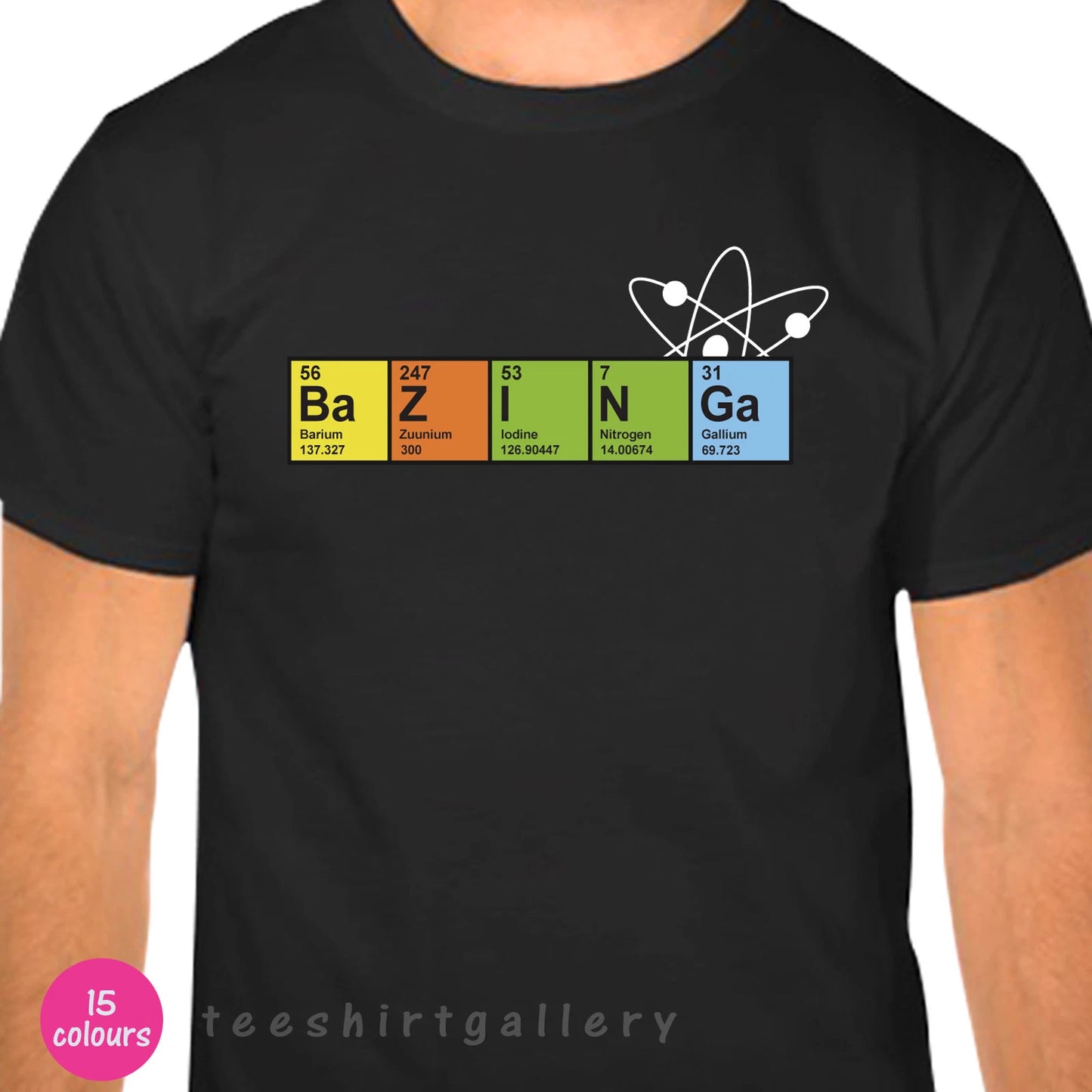 BAZINGA ORBIT FUNNY NERD GEEK BIG BANG THEORY SHELDON COPPER T SHIRT