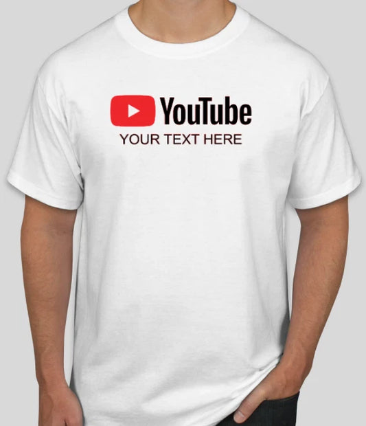 NEW Personalized YouTube Channel Custom Vinyl t-shirt S,M,L,XL,2XL Adult Unisex