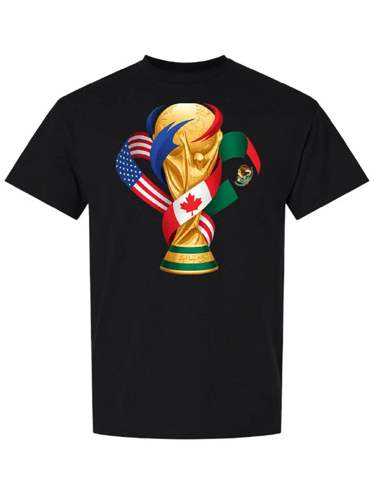 FIFA 2026  tee World Cup T-Shirt Soccer Graphic Tee USA Football Fan Black tee