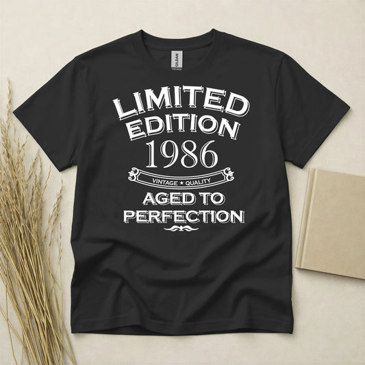 Limited Edition 1986 40th Birthday T Shirt Custom 40 Years Gildan Heavy Cotton