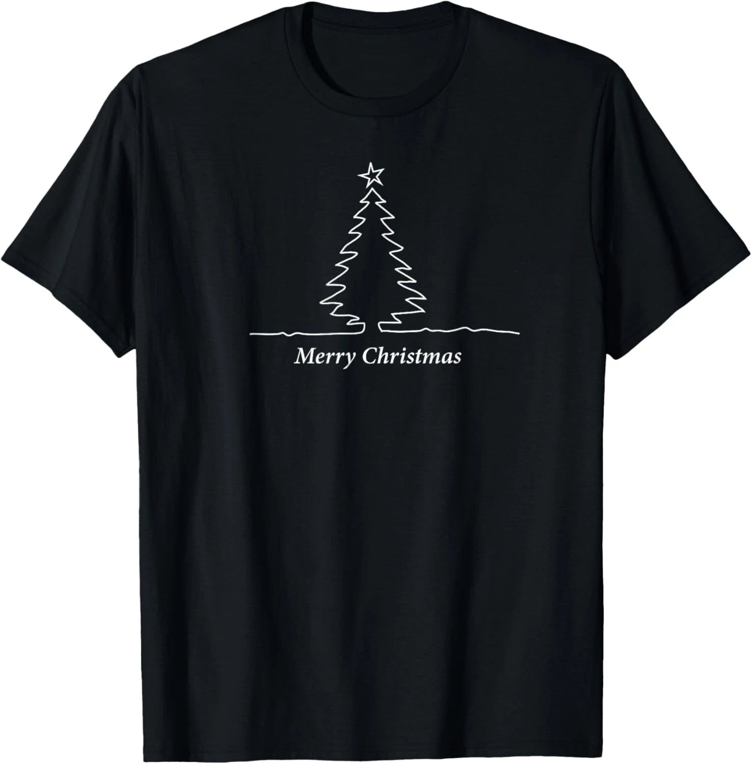 Simple Christmas Tree Men_ Women_ Kids_ Family Matching T-Shirt