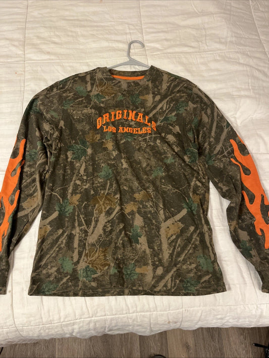 Los Angeles Camo Long Sleeve Shirt Size Medium