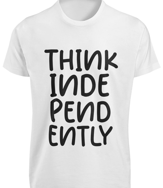 Think Independently Out Side The Box T-SHIRT Free Independent Thought GIFT TEE