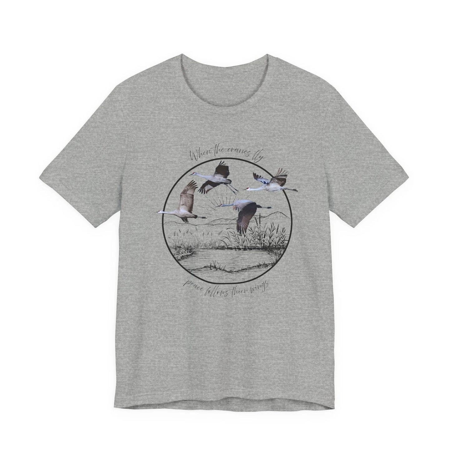 Sandhill Crane Shirt Birding Gift Bird Watching Birder Bird Nerd Birding Apparel