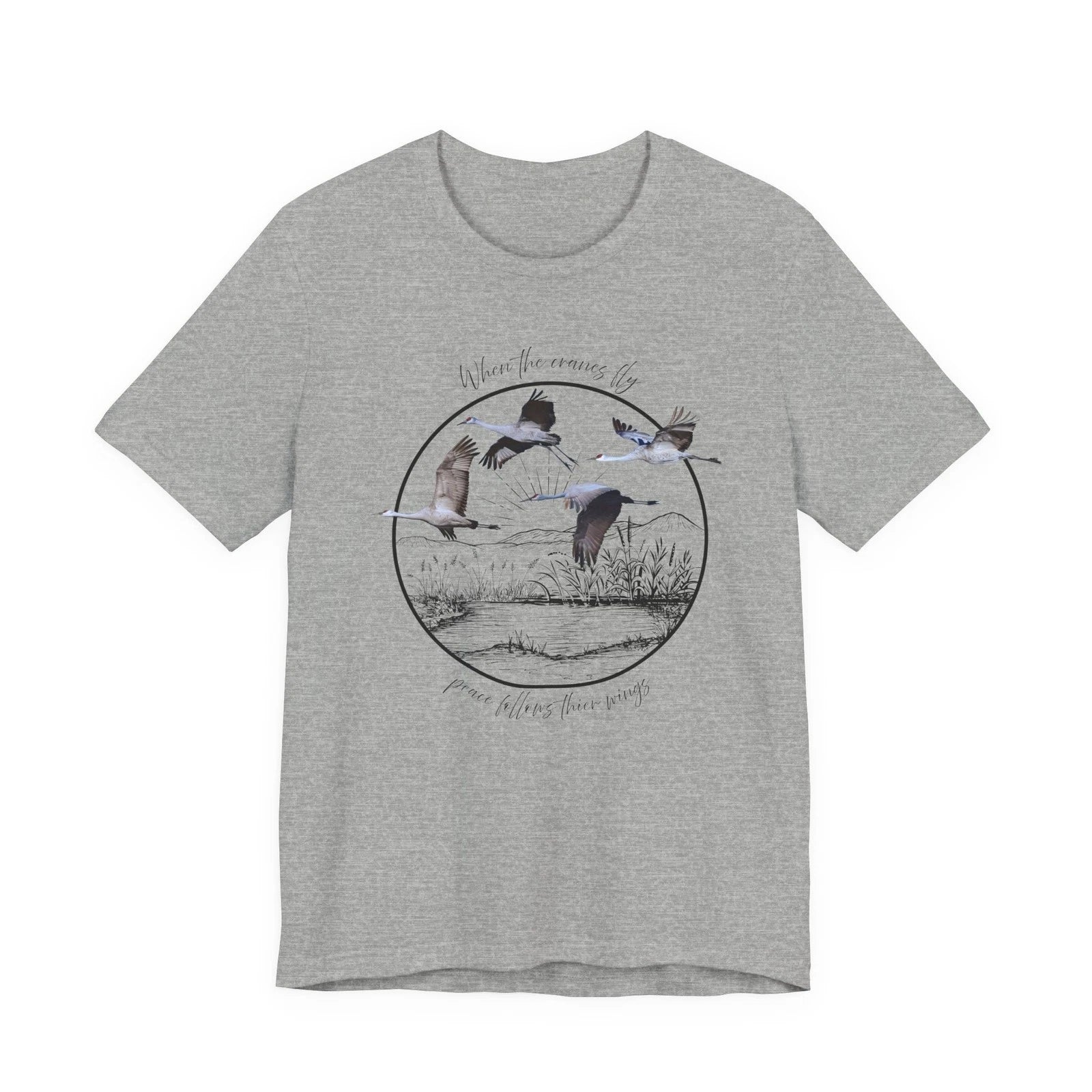 Sandhill Crane Shirt Birding Gift Bird Watching Birder Bird Nerd Birding Apparel