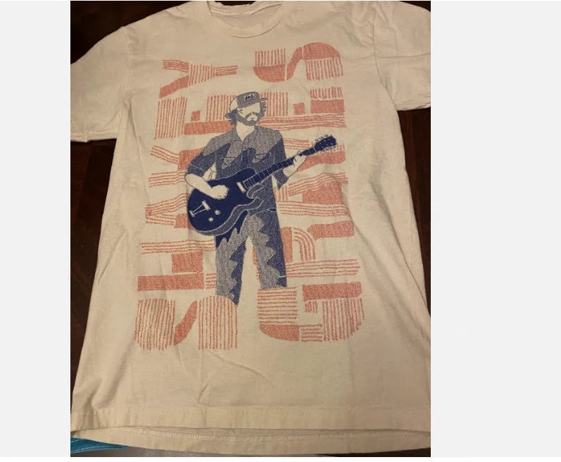 Shakey Graves Concert T-shirt Beige Remake Cotton NI1779