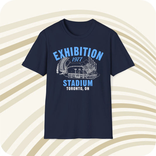 Exhibition Stadium 1977 Classic Cut Baseball T-Shirt - Toronto Blue Jays
