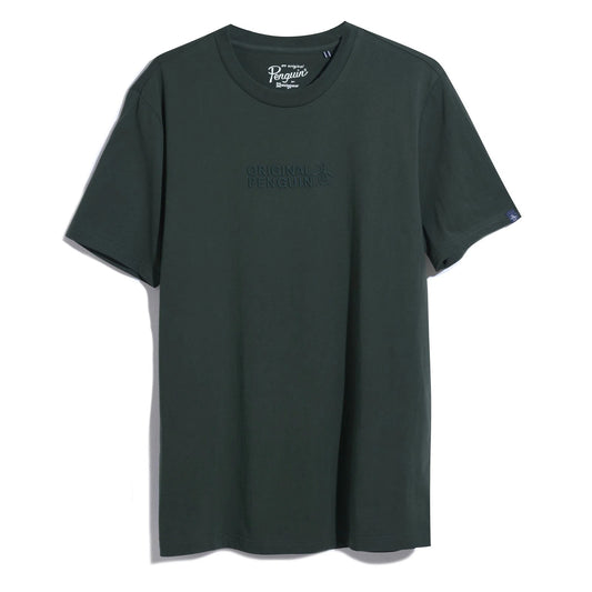 Original Penguin Soft Comfort Cotton Graphic Logo Knit Jersey Crew Neck T-Shirt
