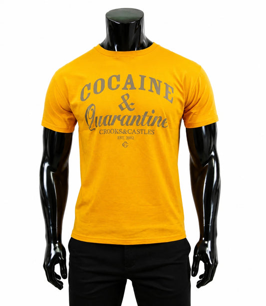 New Crooks Castles Streetwear QS2003712 Coca Mens Graphic S/S T Shirt RCRCA-23