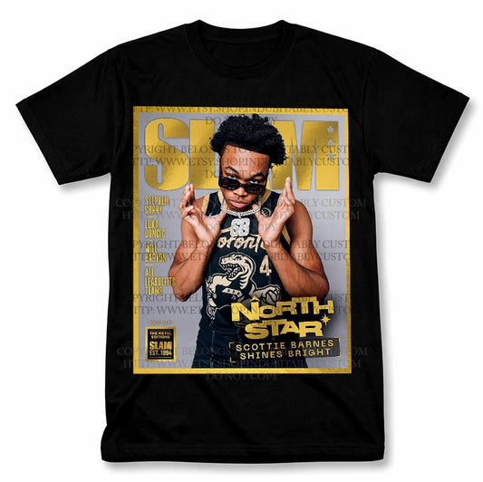 SLAM Scottie Barnes Raptors Graphic T Shirt Vintage Style Fan Tee