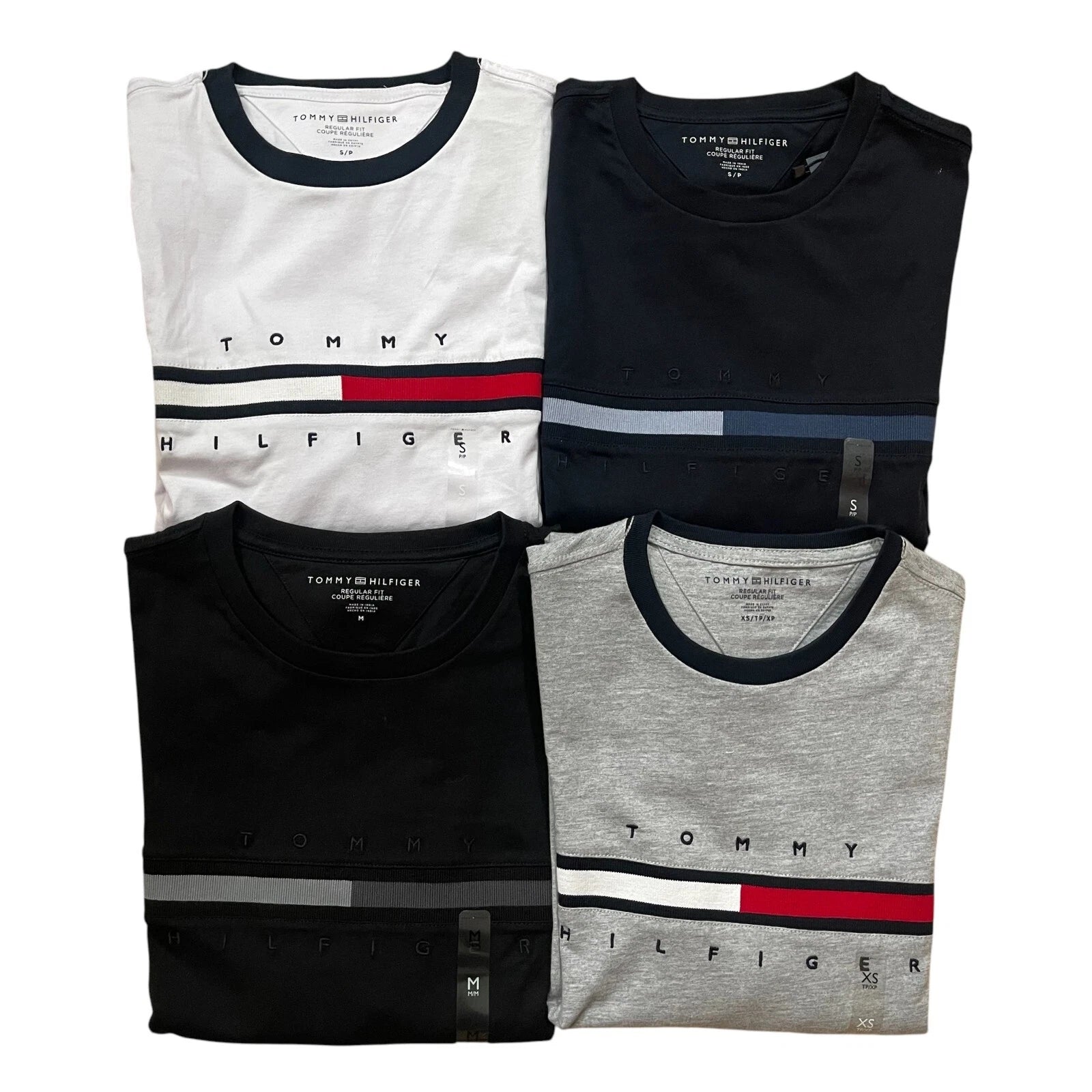 Tommy Hilfiger Men's All Cotton Jersey Regular Fit Flag Logo Long Sleeve T-shirt