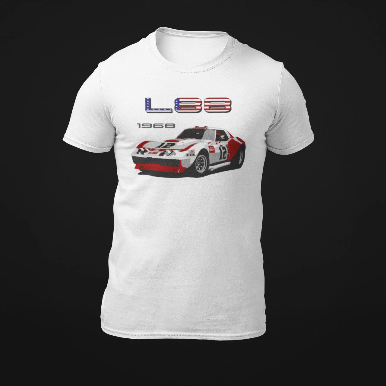 1968 vette L88 Owens Corning #12 Race Car T-Shirt