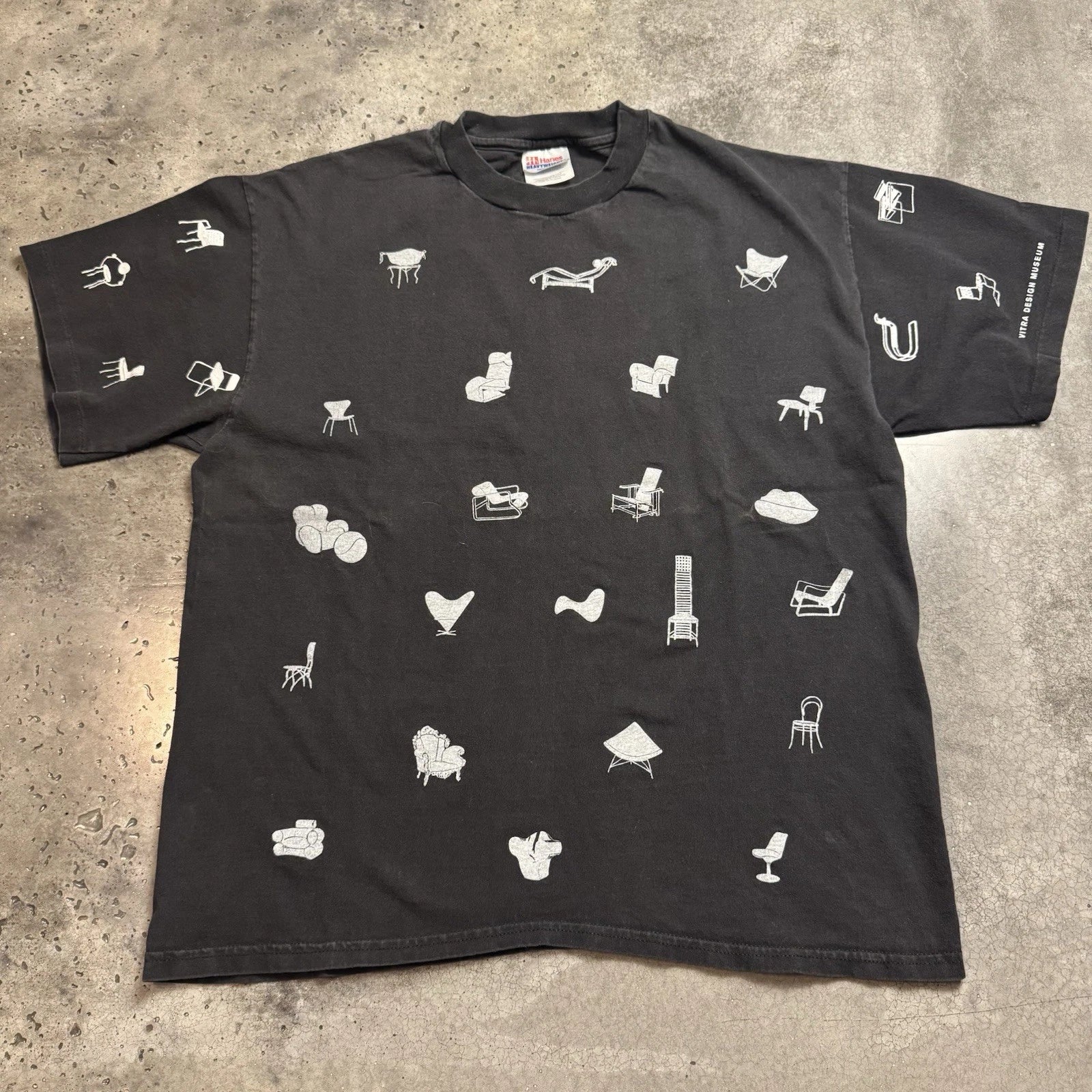 Vitra Design Museum T Shirt Vintage Chairs 90s Art Eames Herman Miller Large