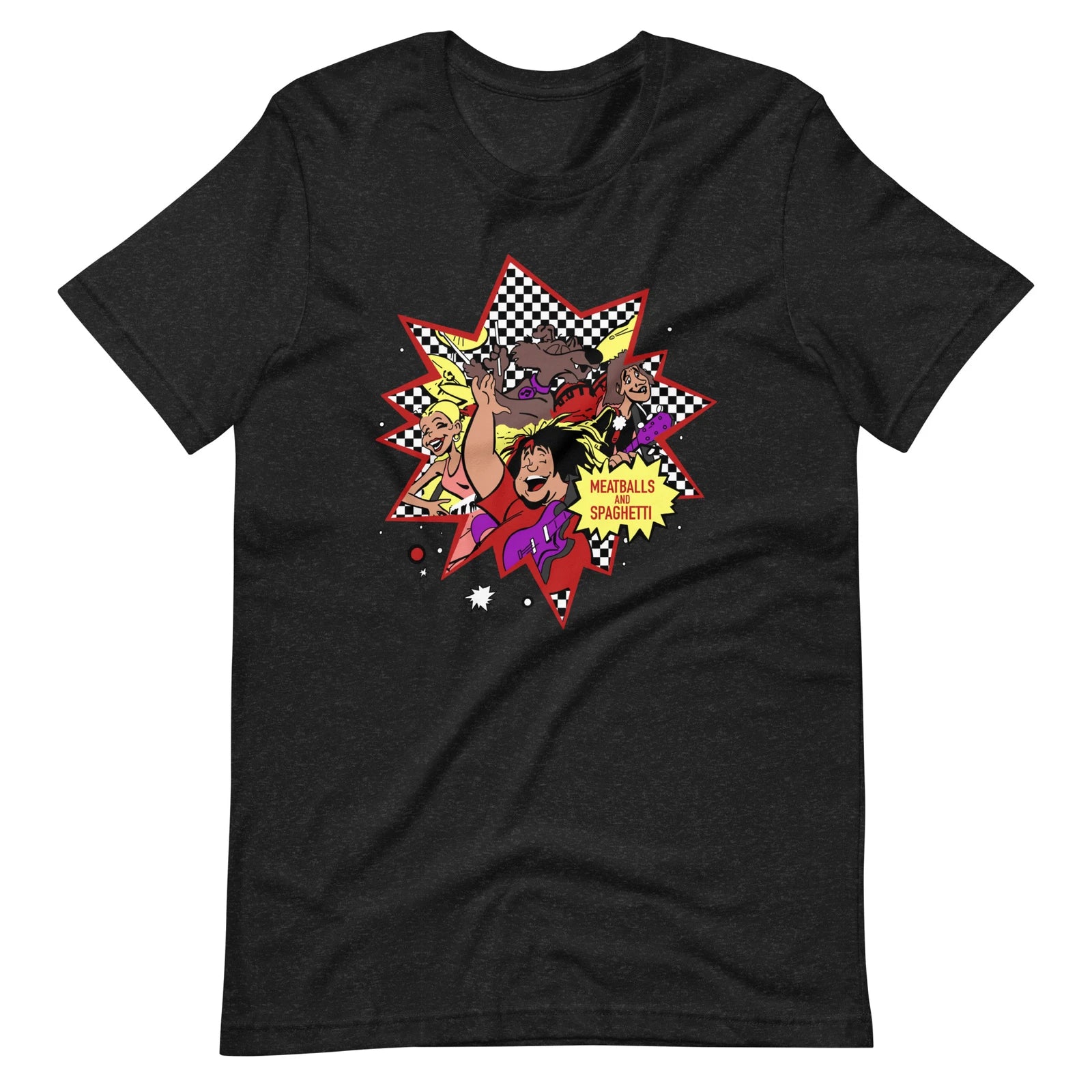 Meatball & Spaghetti T-Shirt 80s Retro Saturday Morning Cartoon