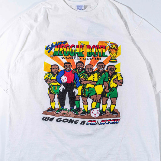 Vintage 1998 World Cup Jamaica Reggae Boyz Shirt XL Soccer Graphic Tee VTG 90s