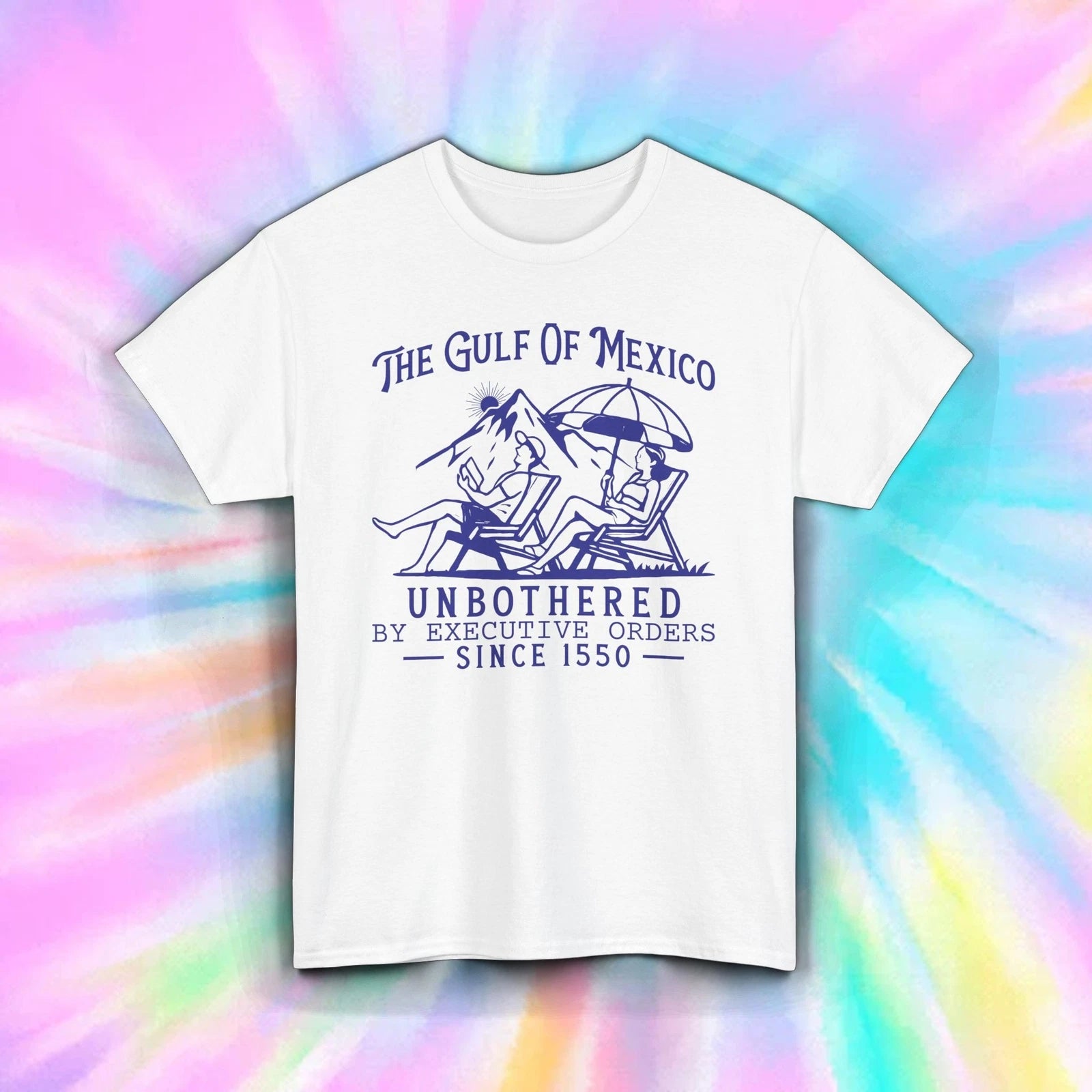 Gulf Of Mexico Shirt Funny Vintage Political Parody Beach Chill Tee S-5XL