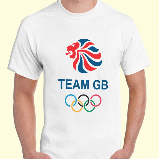 Team GB T-Shirt England UK Union Jack Flag T-Shirt Man's Unisex Sports T-Shirt